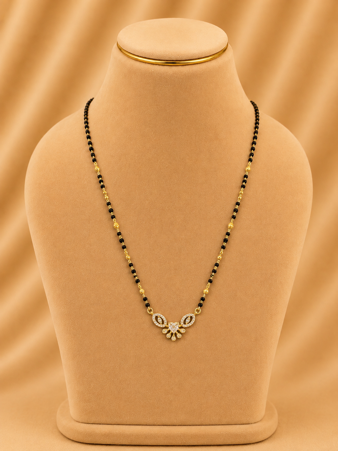 MANGALYA / MANGALSUTAR FANCY CHAIN 92.5 SILVER GOLD POLISHED (4585)