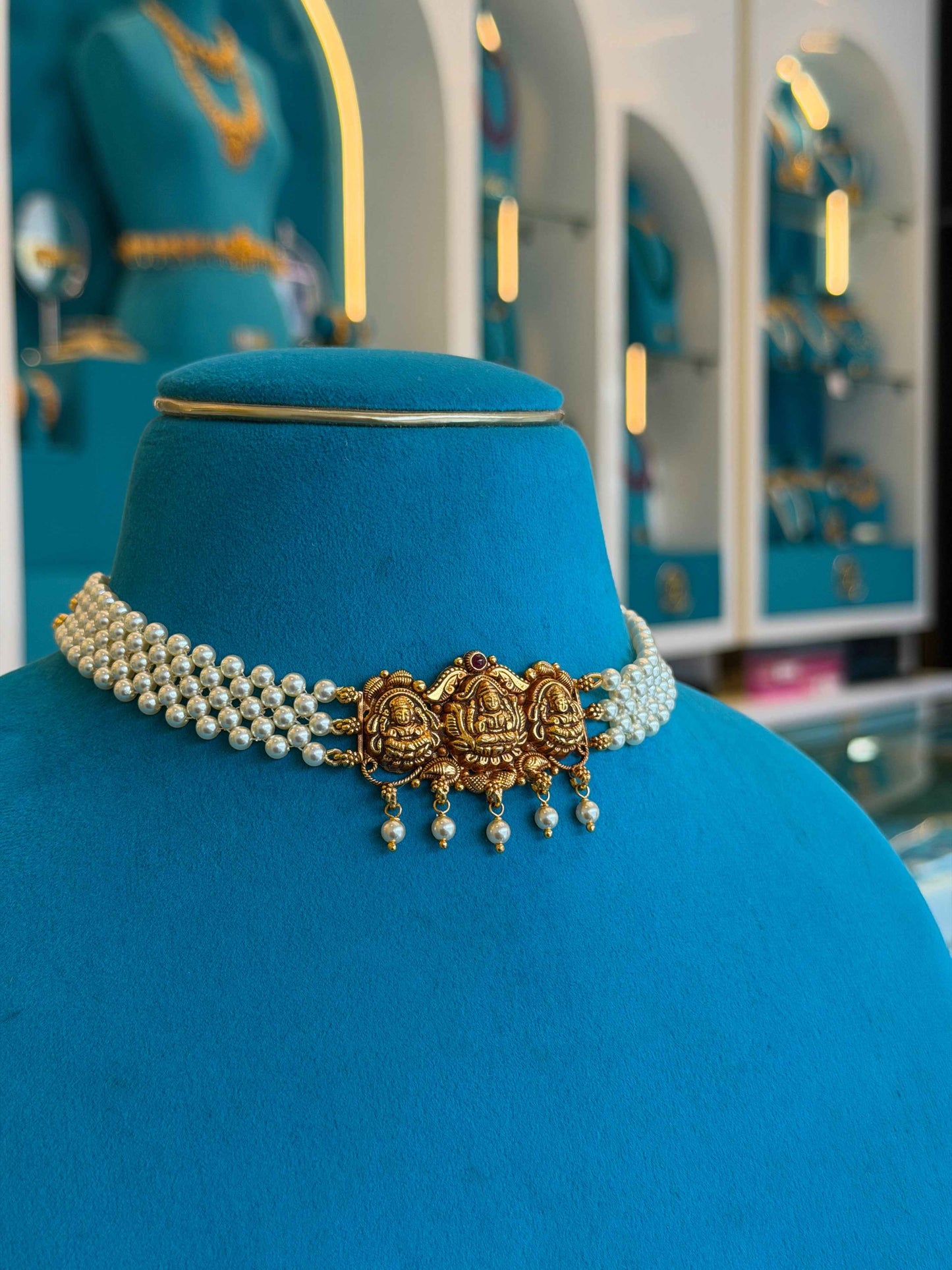 Beads Chain Fancy in 92.5 Silver Gold Polished(6772)