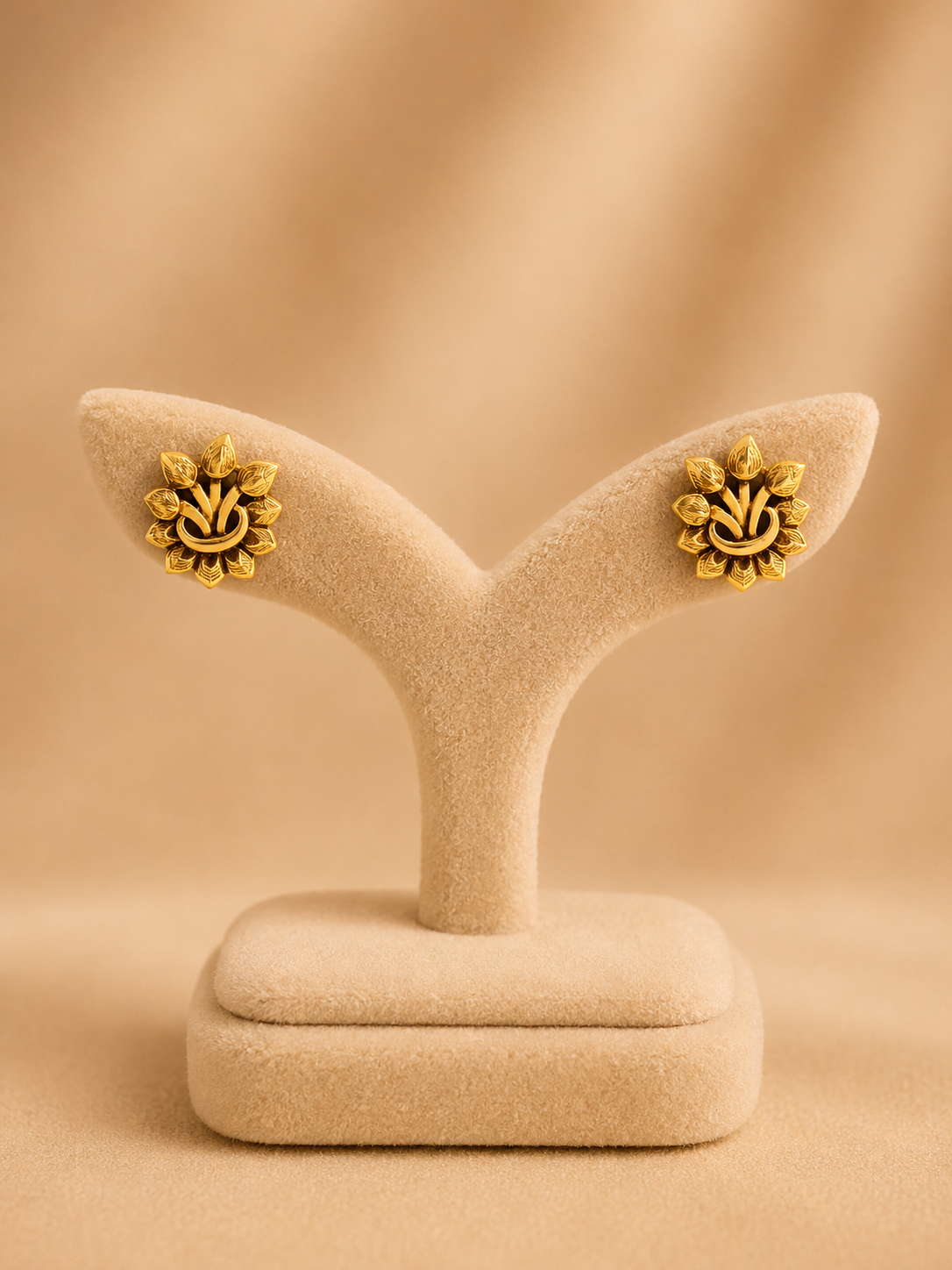 EARINGS/TOPS 92.5 SILVER GOLD POLISHED (1020)