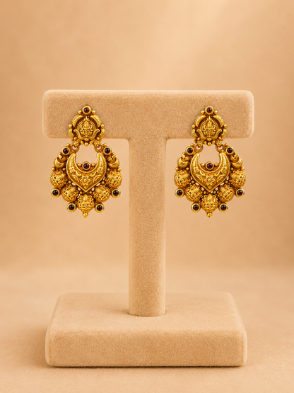 Silver Gold-Polished Jhumki Earrings – Everyday
