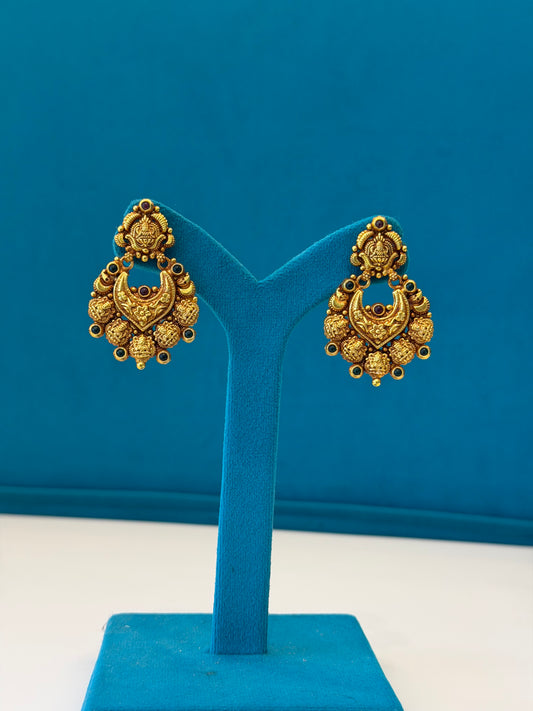 Silver Gold-Polished Jhumki Earrings – Everyday