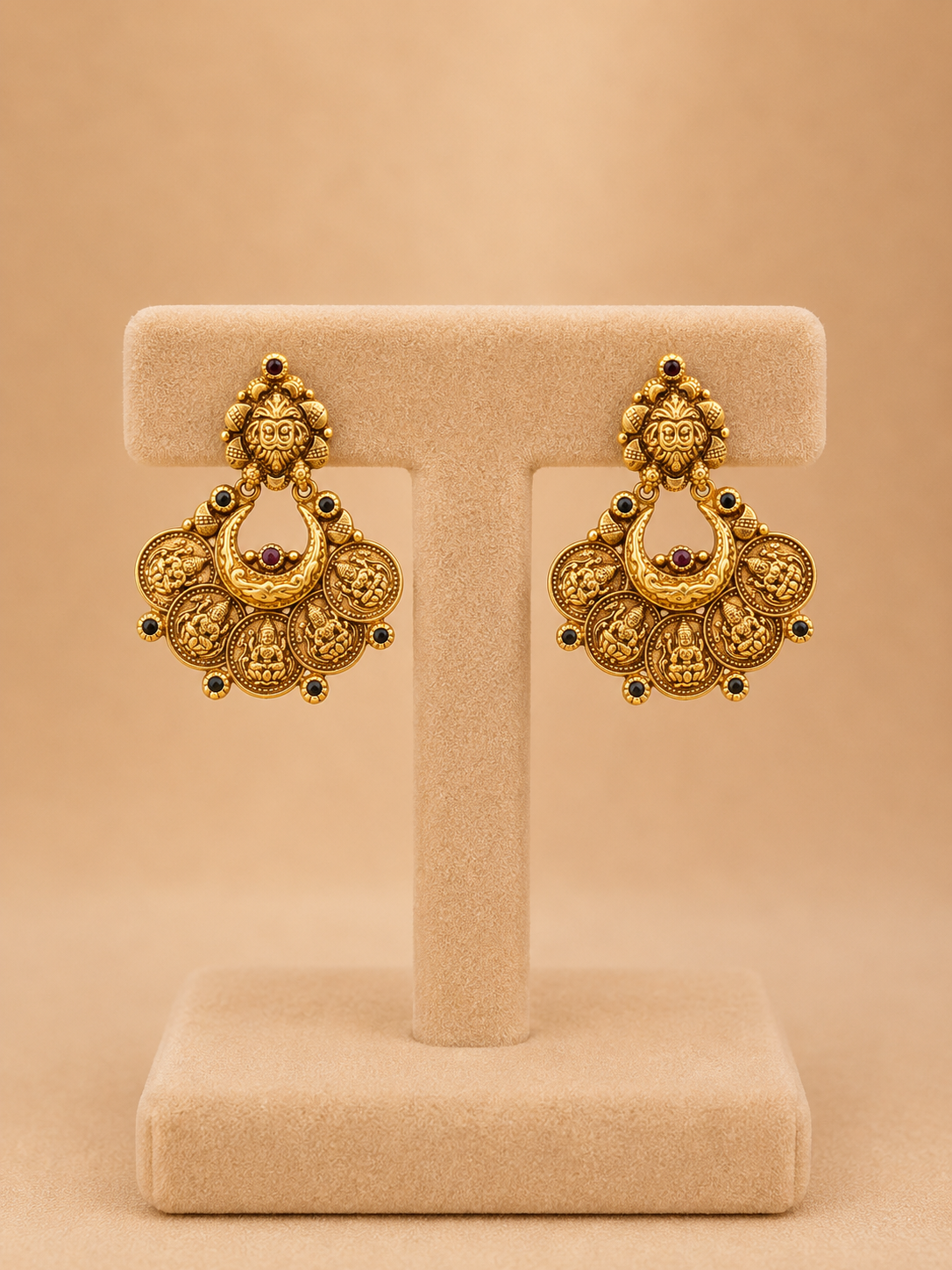 Silver Gold-Polished Jhumki Earrings – Festive