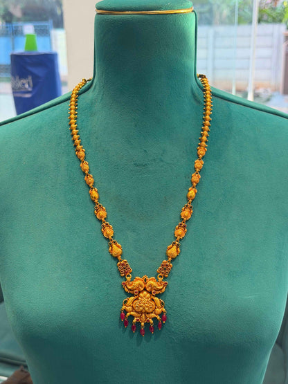Long Necklace in 92.5 Silver Gold Polish (7126) (Copy)
