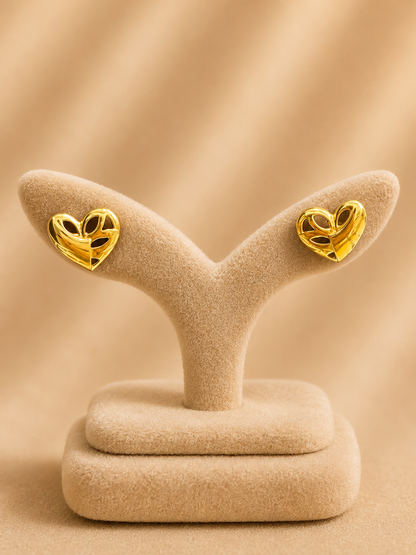 EARINGS/TOPS 92.5 SILVER GOLD POLISHED (1033)