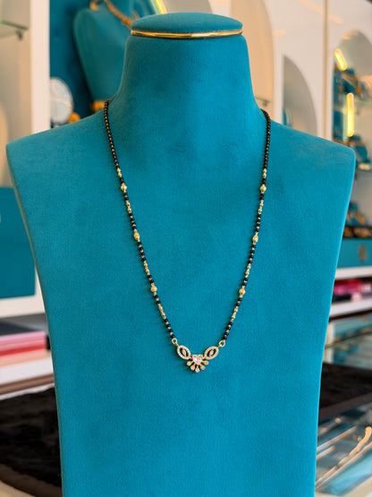 MANGALYA / MANGALSUTAR FANCY CHAIN 92.5 SILVER GOLD POLISHED (4585)