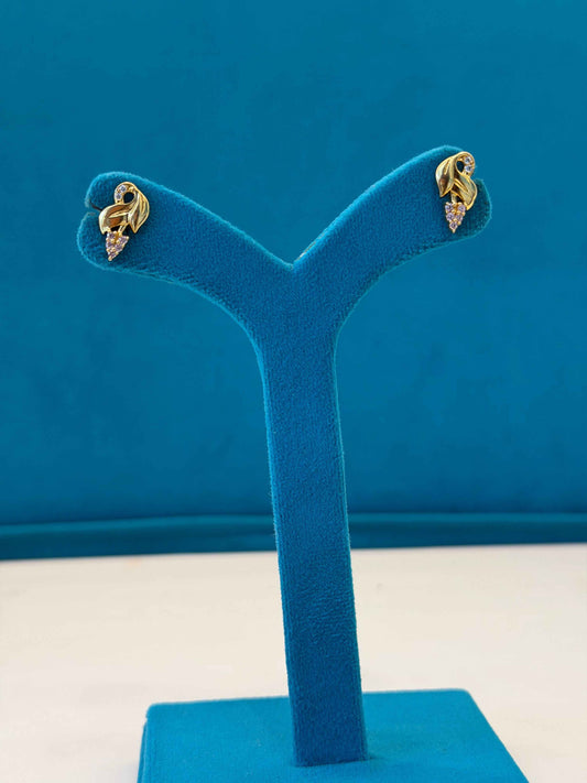 EARINGS/TOPS 92.5 SILVER GOLD POLISHED (1044)
