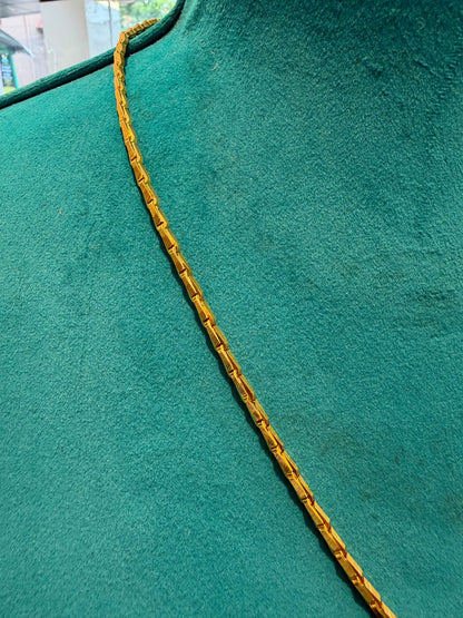 MANGALYA / MANGALSUTAR CHAIN 92.5 SILVER GOLD POLISHED (4563)