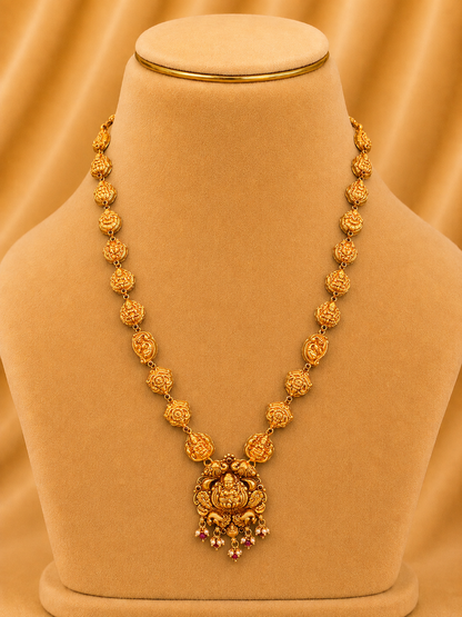 Short Necklace in 92.5 Silver Gold Polish (9826)
