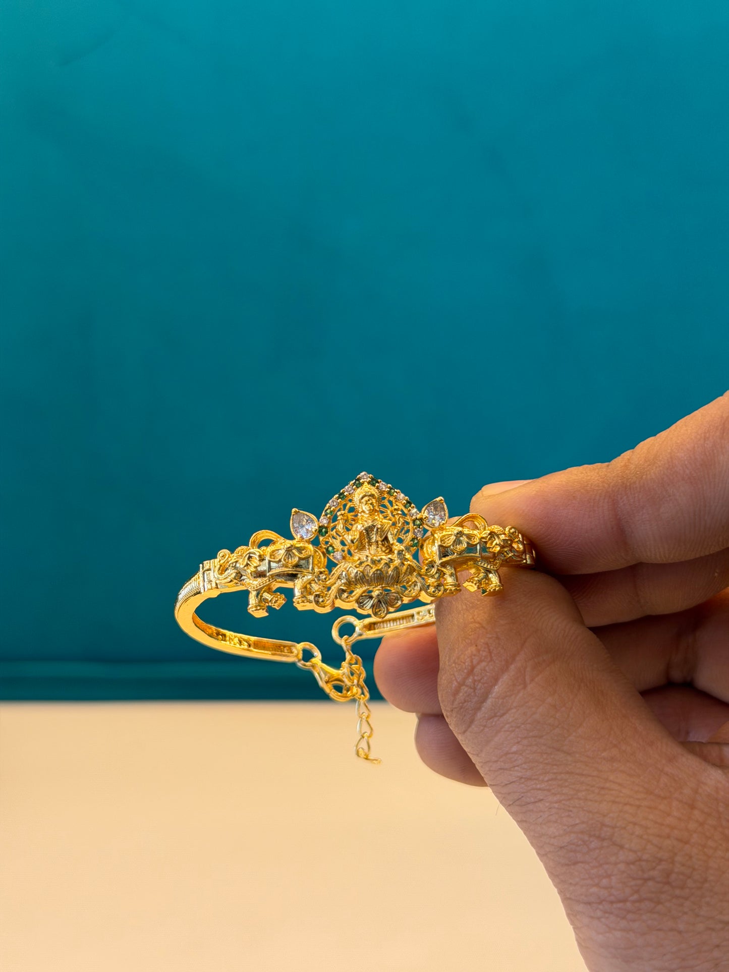 BANGLE 92.5 SILVER GOLD POLISHED (2669)