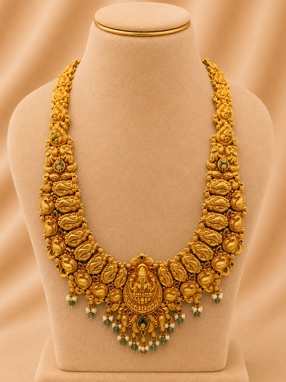 Long Necklace in 92.5 Silver Gold Polish (7129)
