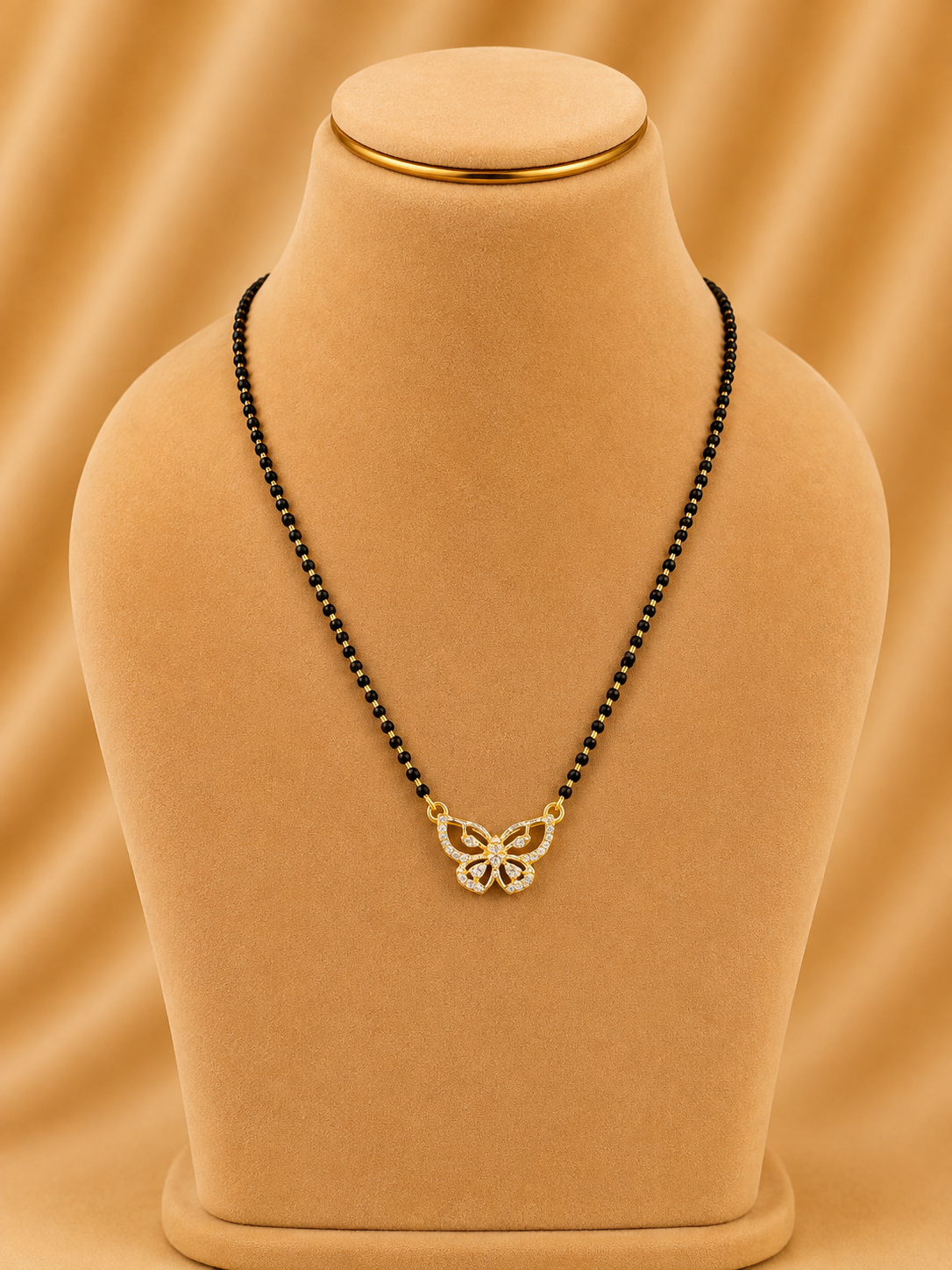 MANGALYA / MANGALSUTAR FANCY CHAIN 92.5 SILVER GOLD POLISHED (4587)