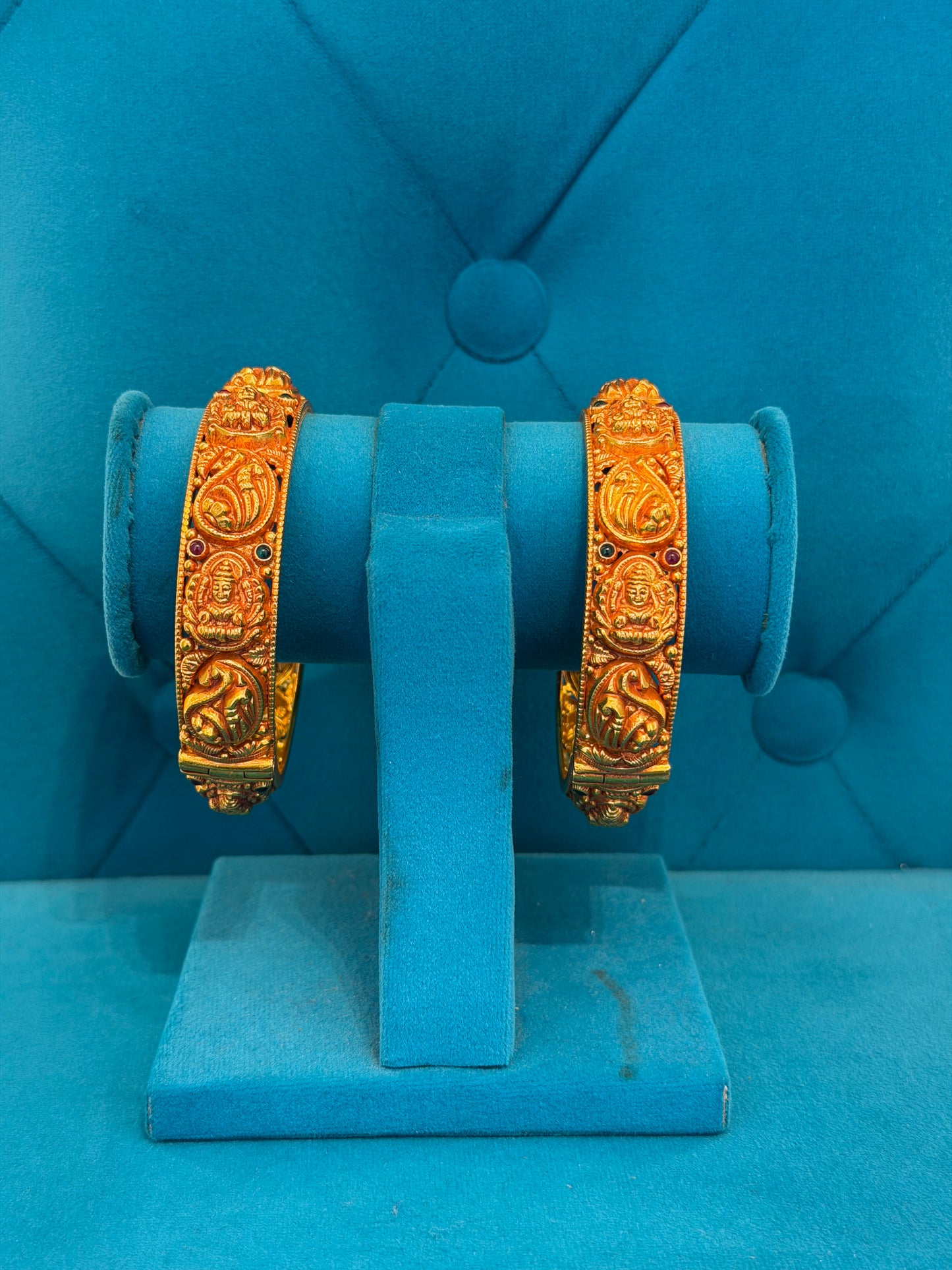 BANGLE 92.5 SILVER GOLD POLISHED (2665)
