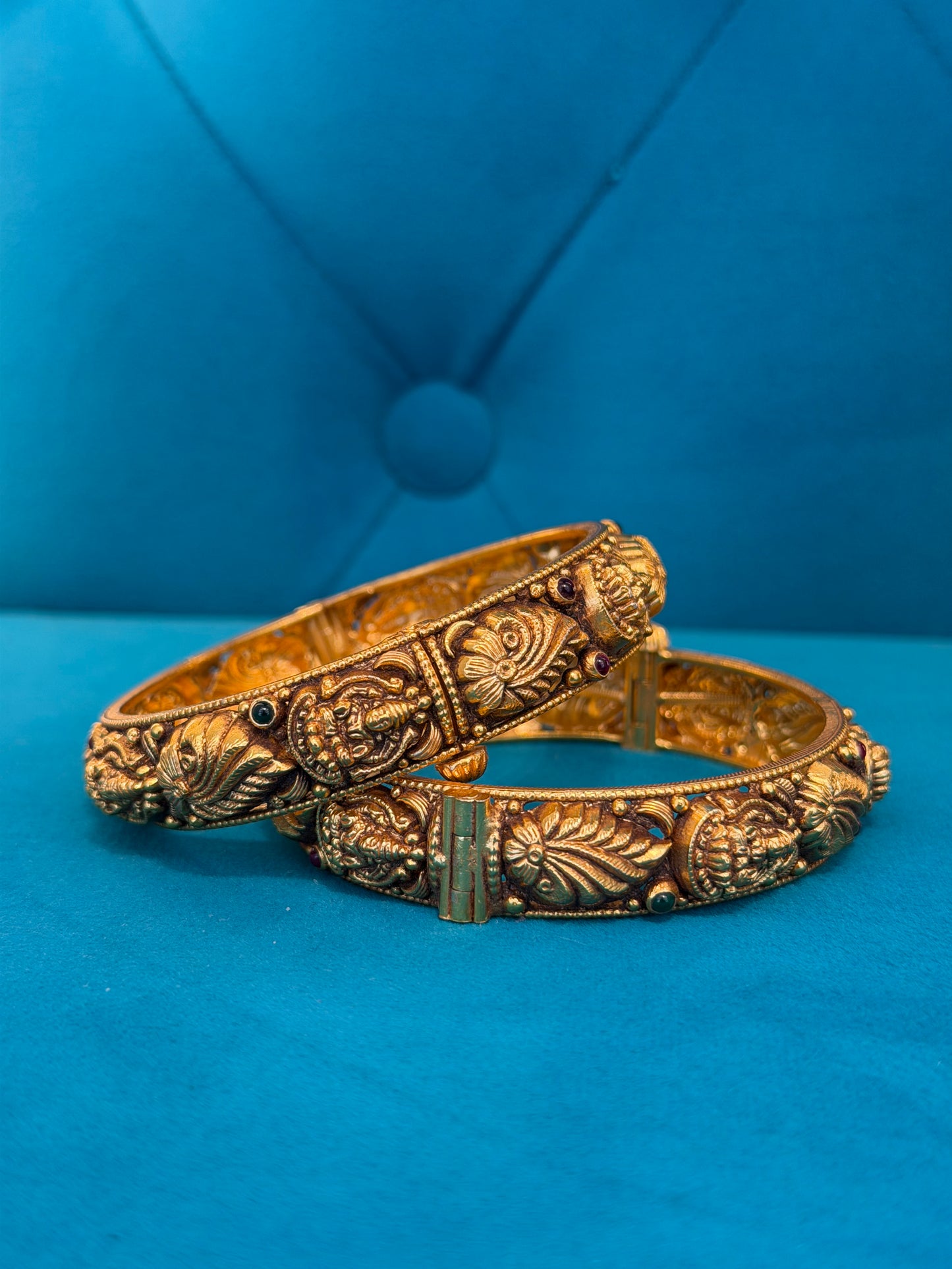 BANGLE 92.5 SILVER GOLD POLISHED (2661)