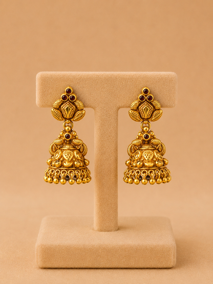 JUMKI 92.5 SILVER GOLD POLISHED (51234) - AURA925.COM
