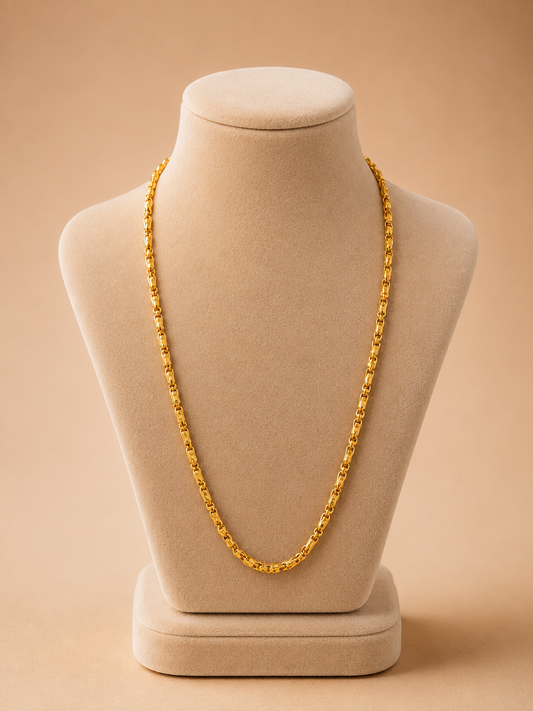 925 Sterling Silver Mangalsutra Chain for Women – Traditional Design, Gold Polished, BIS Hallmarked (4564)