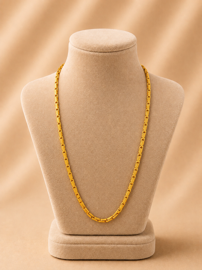 MANGALYA / MANGALSUTAR CHAIN 92.5 SILVER GOLD POLISHED (4563)