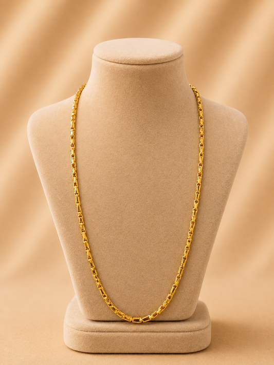 925 Sterling Silver Mangalsutra Chain for Women – Classic Design, Gold Polished, BIS Hallmarked (4562)