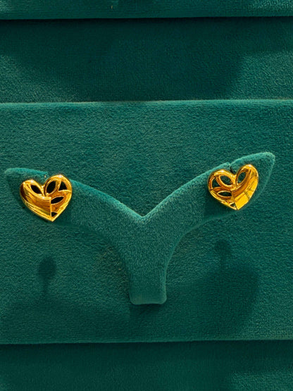 EARINGS/TOPS 92.5 SILVER GOLD POLISHED (1033)