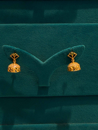 EARINGS/TOPS 92.5 SILVER GOLD POLISHED (1029)
