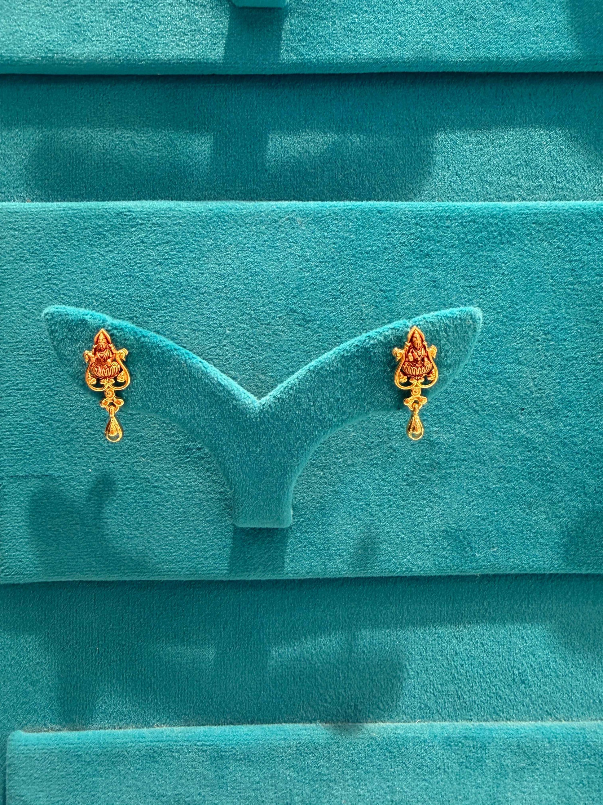 EARINGS/TOPS 92.5 SILVER GOLD POLISHED (1028)