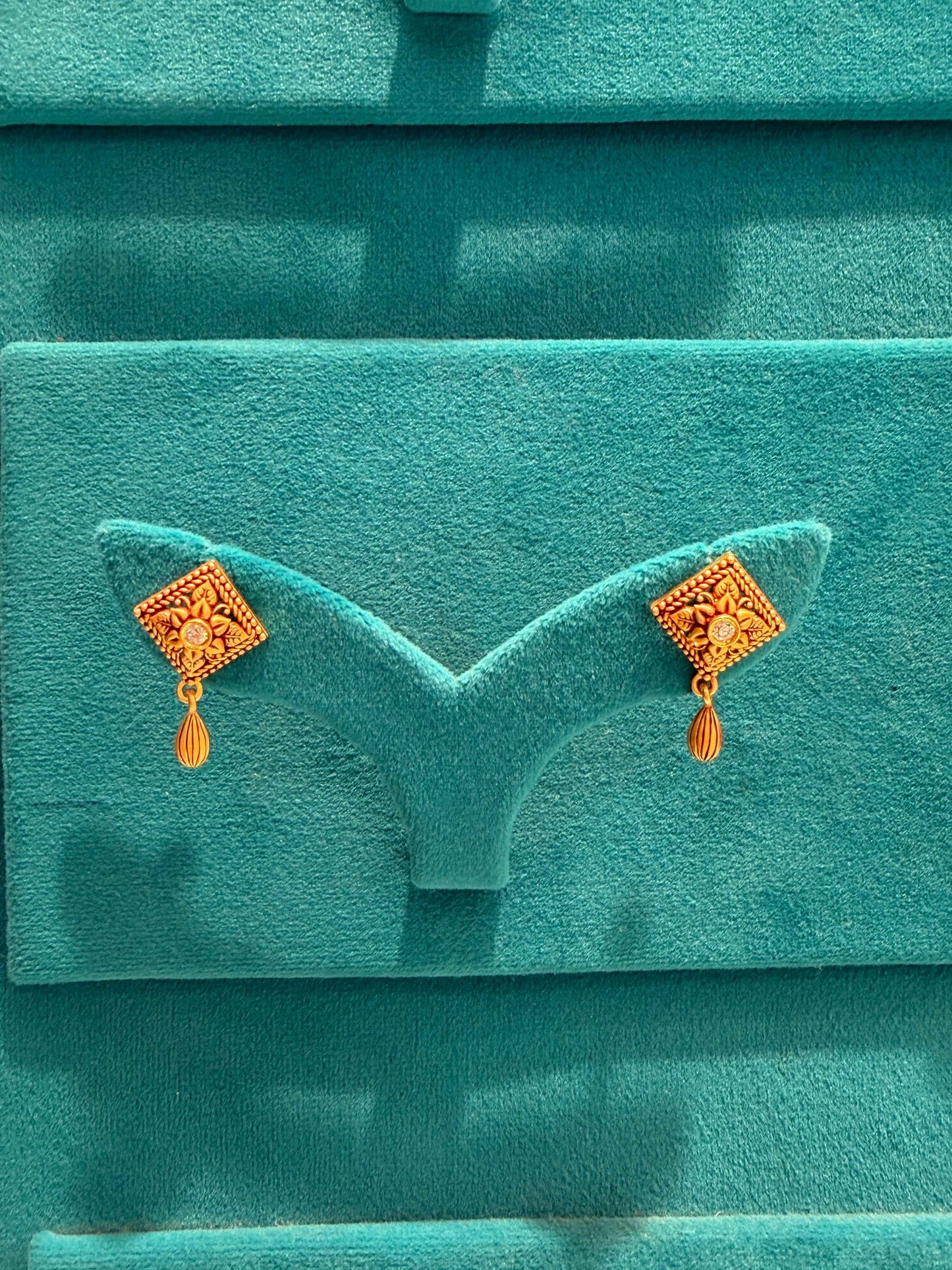 EARINGS/TOPS 92.5 SILVER GOLD POLISHED (1026)
