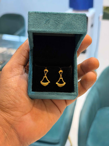 EARINGS/TOPS 92.5 SILVER GOLD POLISHED (1023)