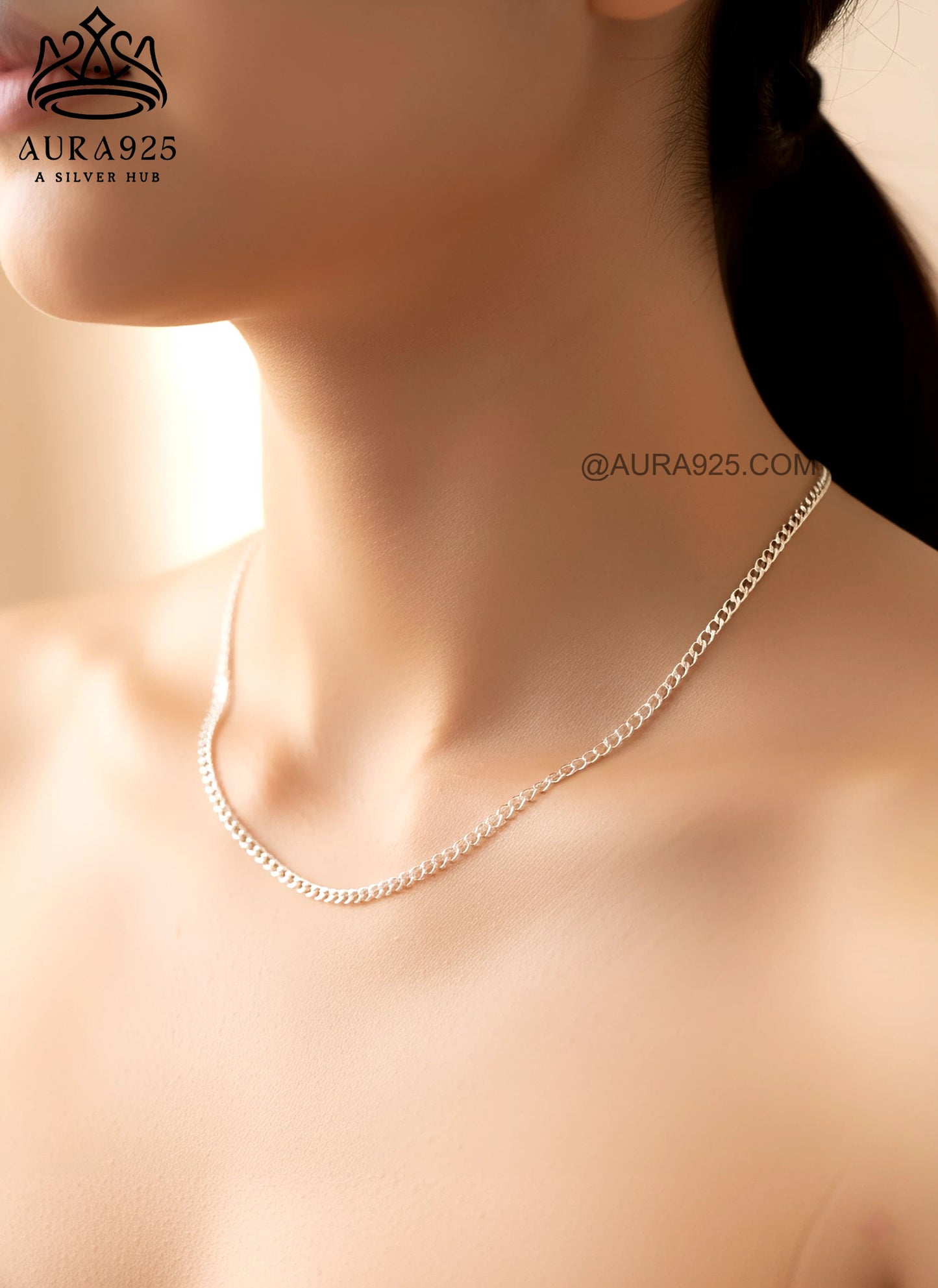 Classic & Durable 925 Sterling Silver Curb Chain SLC-1574