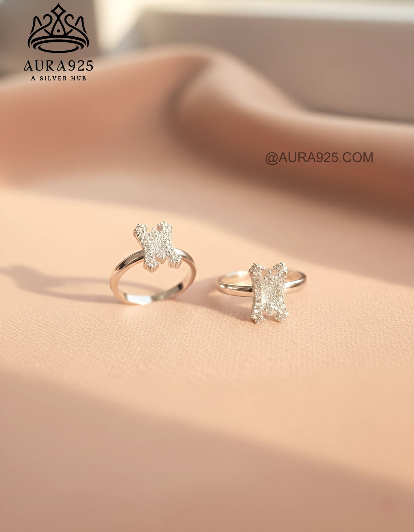 Sparkling Silver 925 Adjustable Toe Rings  SLTR-9924