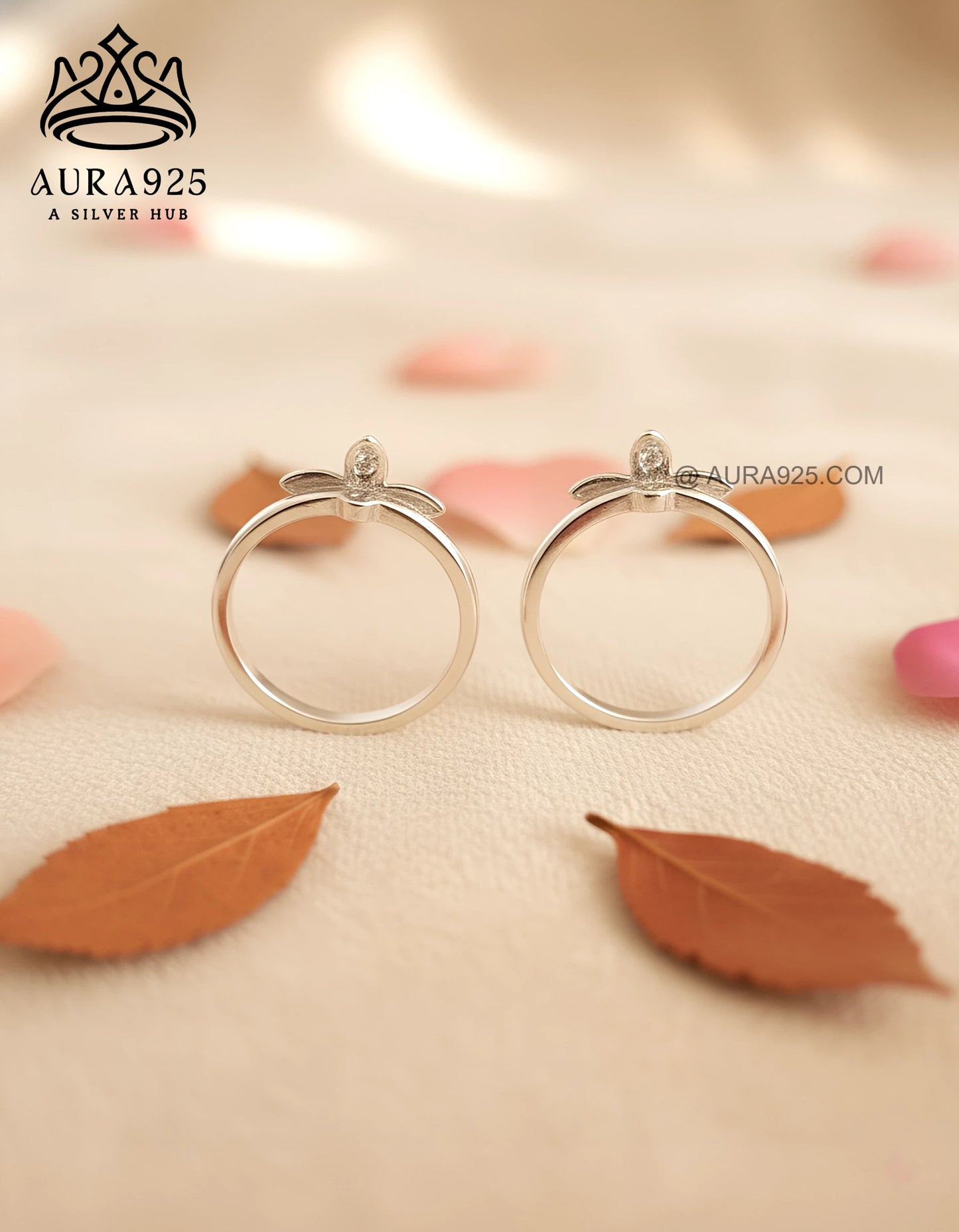 Elegant Silver 925 Leaf Toe Rings SLTR-9925