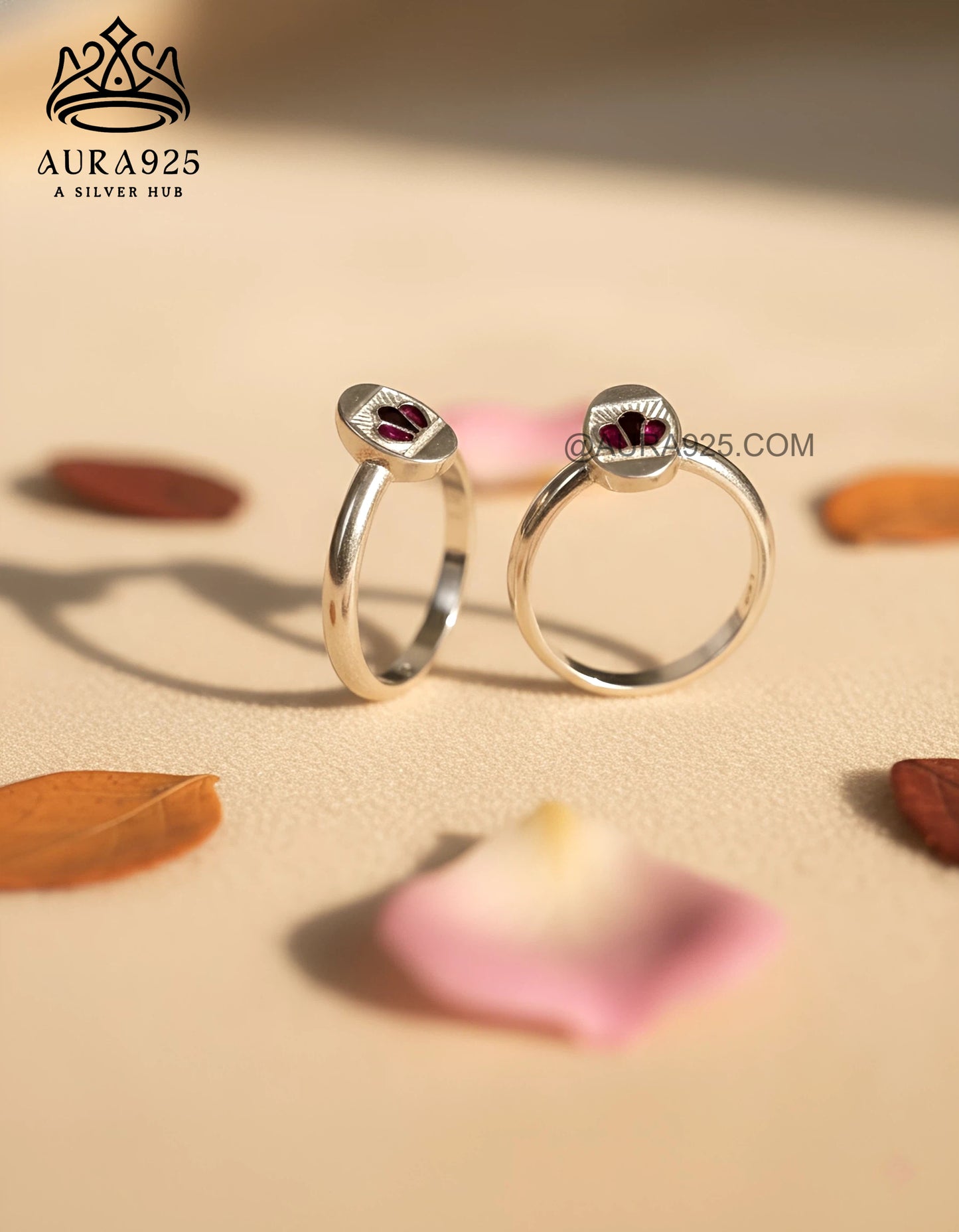 Regal Silver 925 Crown Toe Ring Pair  SLTR-9927